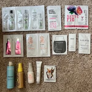 13 Piece Haircare Sample Bundle Nioxin Olaplex Bumble Living Proof 100% Pure New